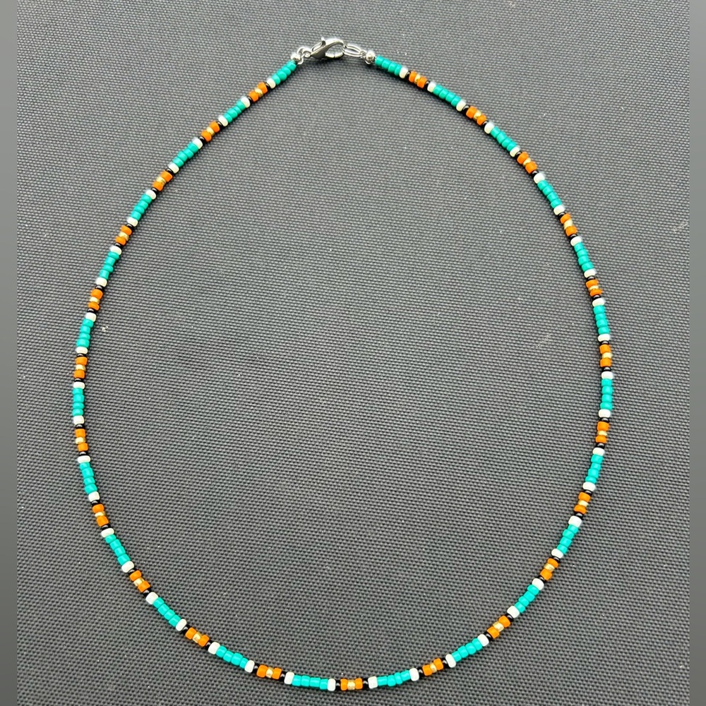 Homemade beaded western necklace